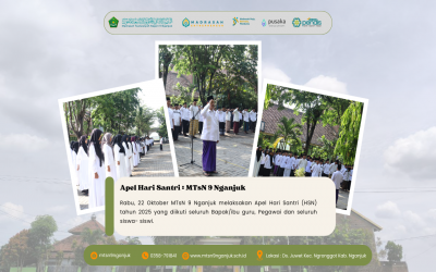Semangat Santri Menggelora di MTsN 9 Nganjuk: Peringatan Hari Santri Nasional 2025